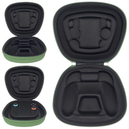 sisma Carry Case Compatible with Nintendo Joy-Con 2 & Official Grip, Buttons & Joysticks Full Protection, Hard Shell Original Switch 2 Controllers Travel Storage Case Joycon Carrying Pouch, Armygreen - color: Green - Fits Joy-Con 2 & Grip