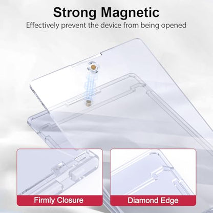 SAMYUCHO 25ct Magnetic Card Holder, 35pt One Card Touch Holders for Trading Cards, U-V Protection Card Display Case Protectors Sleeves Hard Plastic Cover for Sports Game - size: 25 Pack