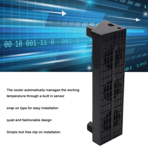 Cooling Fan for PS4 Slim, Game Console Host Cooler Dual Modes Working - Auto and Turbo, USB 5V Powered External USB Cooler, Quiet