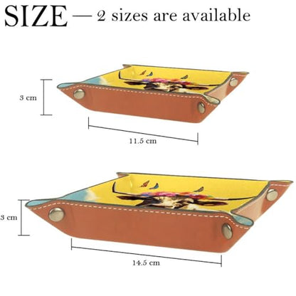 Cow with Florals Crown Dice Tray Dice Rolling Tray Folding Dice Holder for Dice Games, Like RPG, DND and Other Table Games - color: Multi 8