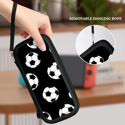 Portable Game Protection Case Compatible with Nintendo Switch, Hard Shell Shockproof Carrying Case Football Soccer Game Console Storage Bag - color: Color(97)