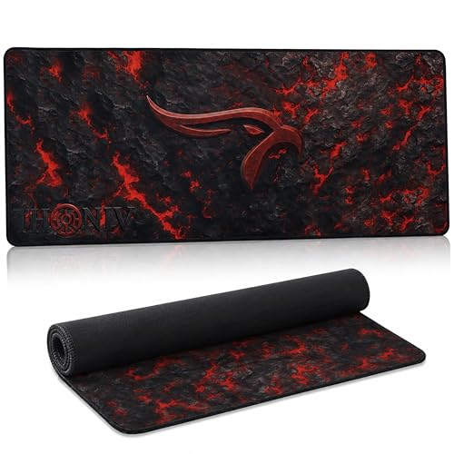 Gaming Mouse Pad XL Desk Mat 35.4x15.7 Inches – Large Mouse Mat with Non-Slip Rubber Base, Smooth Surface for Work & Play, Extended Desk Pad for Office or Gaming Setup