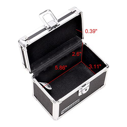 Vaultz VZ01169 Locking Index Card File with Flip Top Holds 350 3 x 5 Cards, Black - color: Black, size: 3 X 5 Inch
