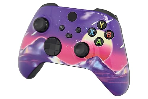 ProControllers LLC Hand Airbrushed Fade Custom Controller Compatible with Xbox Series X/S & Xbox One (Series X/S Cyber Sky) - color: Series X/S Cyber Sky