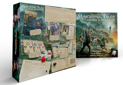 Miskatonic Tales: Journey to Innsmouth by Chaosium Inc. | Ages 14+ | 1-4 Players | 90-180 Minute Playing Time | Storytelling Board Game