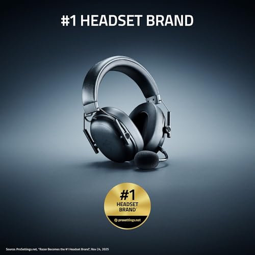 Razer BlackShark V3 X HyperSpeed Wireless Gaming Headset for PC: 50mm Drivers - Cardioid Mic - 2.4 GHz, Bluetooth, USB - Works with Mac, PS5, Nintendo Switch, Smartphone - 70 Hr Battery - Black - color: Black, style: PC