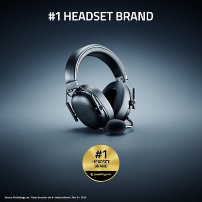 Razer BlackShark V3 X HyperSpeed Wireless Gaming Headset for PC: 50mm Drivers - Cardioid Mic - 2.4 GHz, Bluetooth, USB - Works with Mac, PS5, Nintendo Switch, Smartphone - 70 Hr Battery - Black - color: Black, style: PC