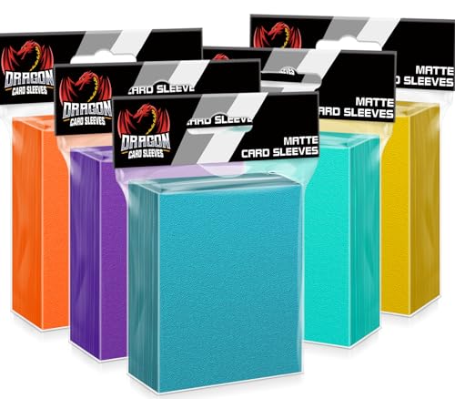 500 Count Card Sleeves Toploaders for Trading Cards, 5 Colors Soft Baseball Card Sleeve for Standard Cards, Fit for MTG, Football Card, Sports Cards,Game Cards - color: 5 Colors