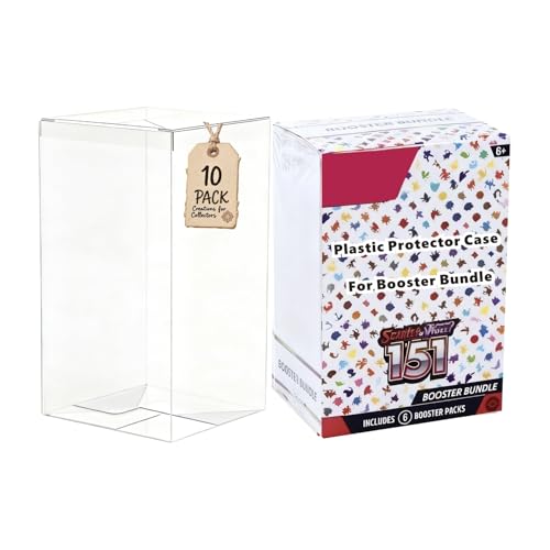 Booster Bundle Case, Foldable Clear Plastic Booster Bundle Protector Display Box, Compatible with Booster Bundle/Build & Battle Collectors Cards Protector for Trading Card Storage (10PCS) - color: 10PCS