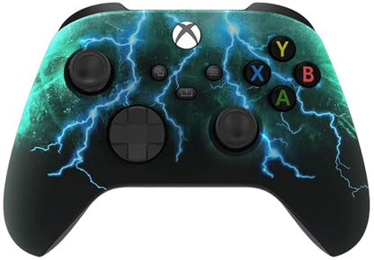 Custom Controllerzz Wireless Controller for Microsoft Xbox Series X/S & Xbox One - Custom Soft Touch Feel - Custom Xbox Series X/S Controller (X/S Green Skies) - color: X/S Green Skies