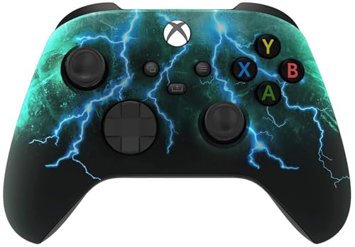 Custom Controllerzz Wireless Controller for Microsoft Xbox Series X/S & Xbox One - Custom Soft Touch Feel - Custom Xbox Series X/S Controller (X/S Green Skies) - color: X/S Green Skies