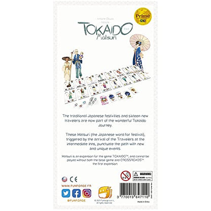 Funforge Tokaido Matsuri 5th Edition Board Game Expansion | Strategy Game | Ages 8+ | 2-5 Players | 45 Min Playtime
