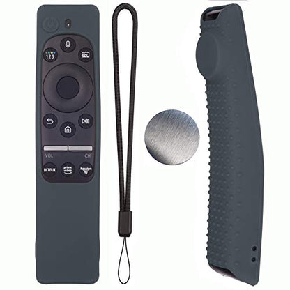Silicone Protecitve Case Cover for Samsung Smart TV Remote Control BN59 Series, with Magnet Anti-Lost Shockproof Soft Anti Slip Samsung Remote Control Cover(Dark Gray) - color: Dark Gray