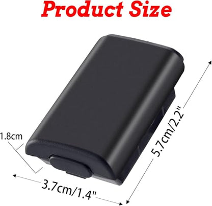 Battery Pack Cover for Xboxes 360, 4 Pack Replacement Battery Pack Cover for Microsoft Xboxes 360 Wireless Controller - Black