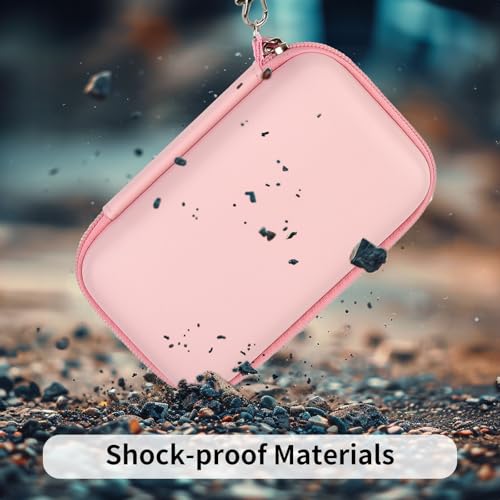 GWCASE Case for Anbernic RG35XX H RG28XX Retroid Game Console, Pink | 벨크로 스트랩 잠금 장치가 있는 맞춤형 핏 내부 트레이, 일상적인 휴대 및 여행, 캠프 또는 출퇴근을 위한 압력 방지 보호, 박스만 포함 - color: 핑크