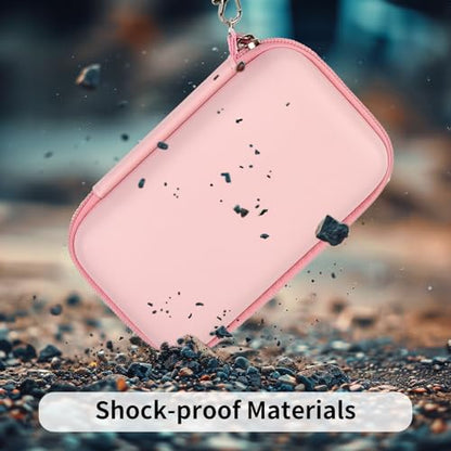 GWCASE Case for Anbernic RG35XX H RG28XX Retroid Game Console, Pink | 벨크로 스트랩 잠금 장치가 있는 맞춤형 핏 내부 트레이, 일상적인 휴대 및 여행, 캠프 또는 출퇴근을 위한 압력 방지 보호, 박스만 포함 - color: 핑크