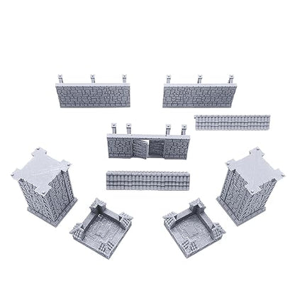 Ironhelm Barracks - DND Terrain Compatible with Dungeons and Dragons, 28mm Miniature Wargaming, Tabletop RPGs, Wargame Scenery