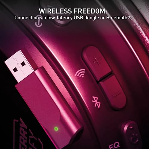H3 Wireless, Cordless Gaming Headset, Esports-Optimized Sound, Ideal for Gaming, Streaming & Music, Detachable Microphone, Comfortable Fit, Black