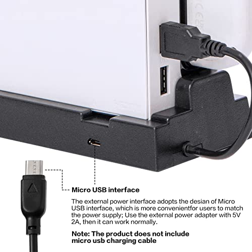 USB Hub for Nintendo Switch Dock – 4-Port USB Controller Expansion Adapter, Powered USB Hub Switch Nintendo for Multiplayer Gaming & Safe Charging – Not Compatible with Nintendo Switch 2