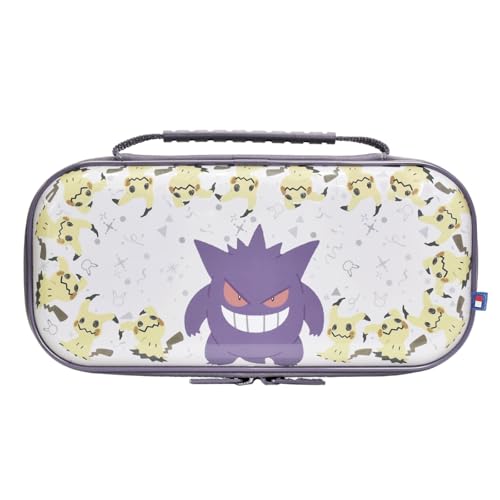 HORI Vault Case (Gengar & Mimikyu) for Nintendo Switch 2 - Hard Shell Case for Switch 2 - Officially Licensed by Nintendo and The Pokemon Company International - color: White