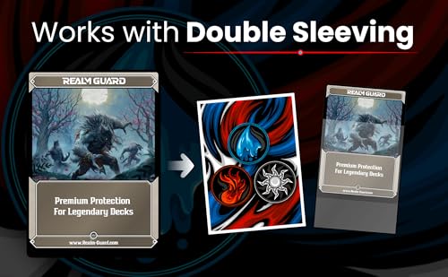 100ct Textured Matte TCG/MTG Card Art Sleeves (Blue Red White) - style: Blue Red White
