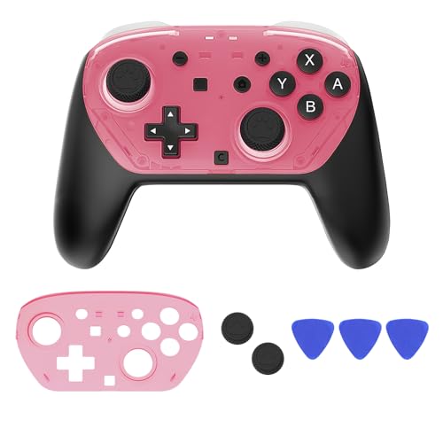 DLseego Hard Surface Replacement Case for Nintendo Switch 2 Pro Controller, Hard Shell Surface Protector, Portable Travel Storage, Shock-Proof, Anti-Scratch, Water-Resistant Accessory Cover - Pink - color: Pink