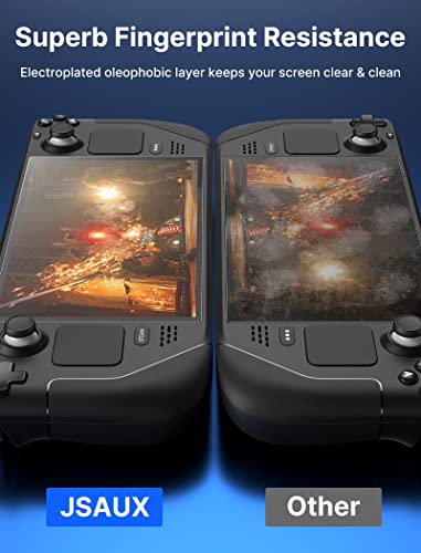 JSAUX PC0103 Steam Deck Case + 2-Pack Steam Deck Screen Protector