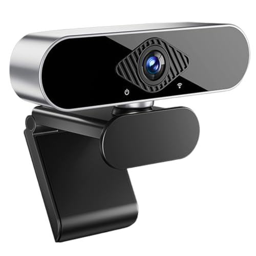 1080P Webcam for PC/Laptop, USB Webcam with Microphone, Noise Cancellation, Support Beauty, Plug & Play with Auto Light Correction for Video Calls, Live Streaming Gaming & Online Meeting