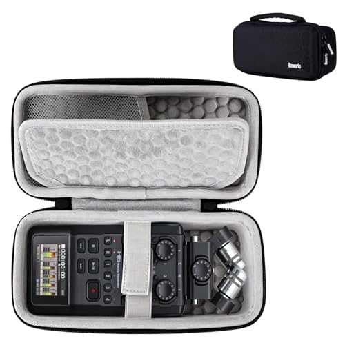 Banworks Hard Shell Travel Case for ZOOM H6 / H6E / H5 Studio Handy Recorder, 1000D Water-Resistant Nylon Oxford, Shockproof Protective Bag Storage/Carrying Case JT/HCQSNB-11 (Case Only, 1 Piece) - size: For ZOOM H6 / H6E / H5