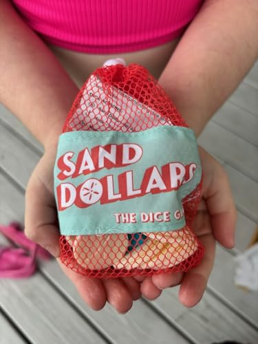 Sand Dollars Dice Game | Beach Game and Pool Game for the Whole Family | Screen for Kids Adults and Grandparents | Perfect for Vacation, Lake Cabins and Beach Houses