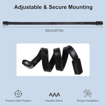 4.52" 115mm Grill Guard with Flexible Gooseneck Stand and USB 3/4Pin Cable | Compatible with Your Idle 120mm PC Fan, for PC Case AV Entertainments Network Rack Workspace Hotspot Cooling and More - size: 115×115mm