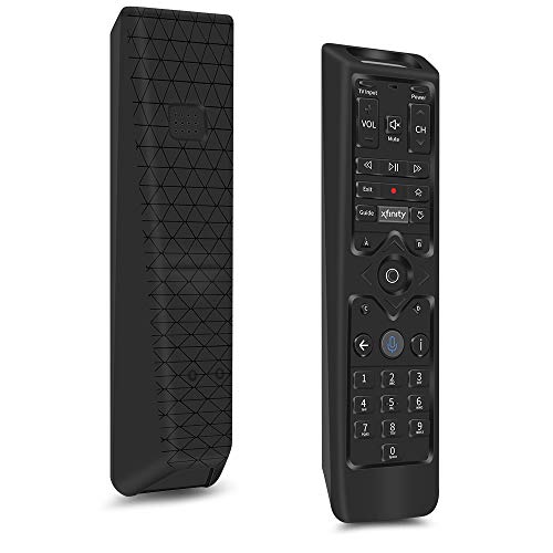 Silicone Protective Case for XFinity XR15 Voice Control Remote, Compatible Case Holder with Shock Bumper and Battery Cover - Black - color: Black