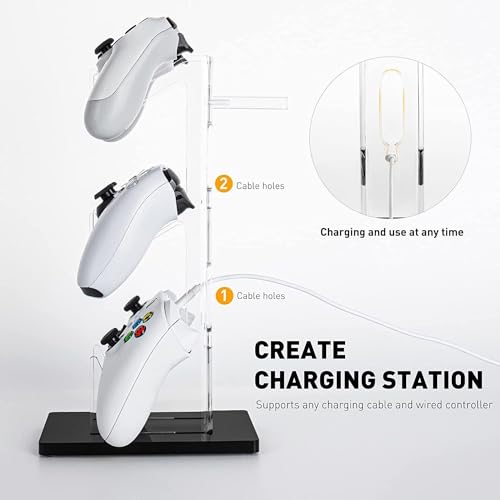 Game Controller Enhance Gaming with A 3 Tier Controller Holder & Headset Stand for PS5, PS4, Xbox ONE, Switch, & STEAM. Create A Gaming Fortress.