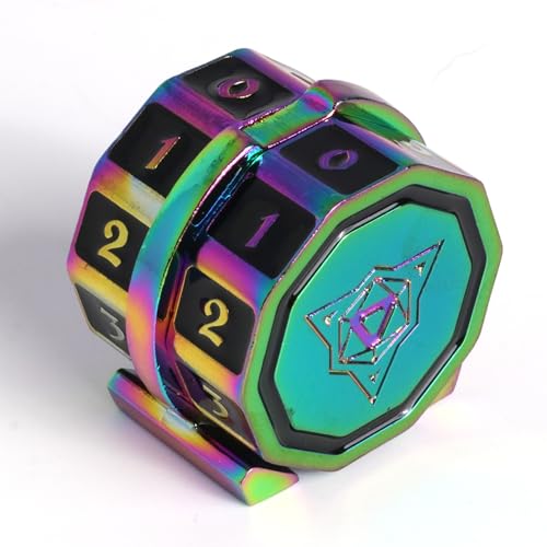 LifeLink V2 Life Counter Wheel for MTG Magic - Heavy Metal - Dark Genesis Style by Die Hard Dice - color: Black