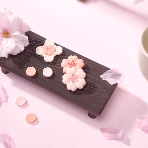 GeekShare Sakura Cross D-Pad Button Caps Thumb Grip Caps Set Compatible with Switch 2 / Switch 1, ABXY Key Buttons Sticker Cover Caps, Cherry Pink - size: Switch 2