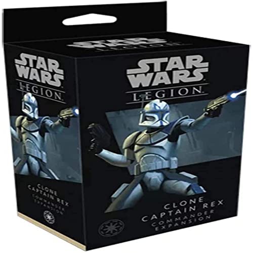 Star Wars: Legion Clone Captain Rex COMMANDER EXPANSION - Tabletop Miniatures Game, Strategy Game for Kids and Adults, Ages 14+, 2 Players, 3 Hour Playtime, Made by Atomic Mass Games - style: Galactic Republic Expansions: Captain Rex