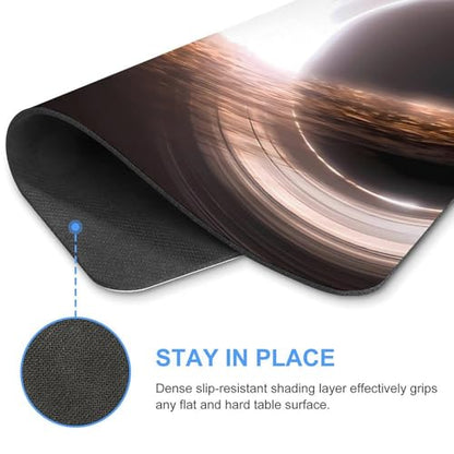Gaming Mouse Pad, Interstellar Gargantua Black Hole Mouse Pad 7.1x8.7 Inch Large Extended Computer Mouse Mat Keyboard Full Desk Mousepad for Gaming, Office, Home - color: style-2, size: 7.1 x8.7-Inch
