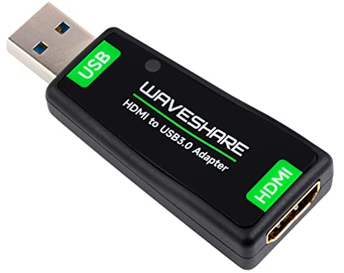 HDMI Video Capture Card, HDMI to USB Converter Adapter, Driver-Free, 4K Input HD1080P USB3.0 (1920 * 1080@60Hz) Output for Gaming/Live Streaming/Cameras, Support Windows, Linux, Android - color: HDMI to USB3.0