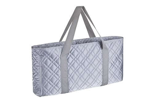 Premium Silver Mah Jongg Carry Bag – Professional Soft Case with Extra Storage