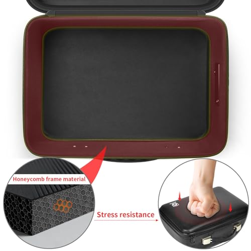 Fireproof & Waterproof Graded Card Box with Lock for PSA and BGS | Also for CGC, for ISA, for SGC, for HGA, for GMA and for FGS; 14 Foam Slots and a Combination Lock Secure Slabs, Case Only