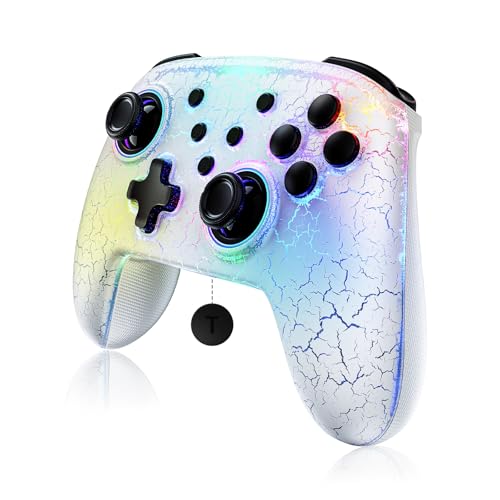 NexiGo Wireless Controller (No Deadzone) for Switch 2 and Switch, Bluetooth Controllers for Nintendo Switch with Vibration, Motion, Turbo and LED Light (Atmosphere) - color: Atomsphere, style: Regular