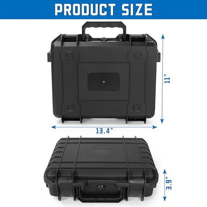 Miniature Storage Figure Hard Shell Case, 48 Slots DND Minis Carrying Case | Figurine Hard Case Compatible with D&D DND Minis and More, with 2 Customizable Foam Layer, Water-resistant - style: 48 Slots