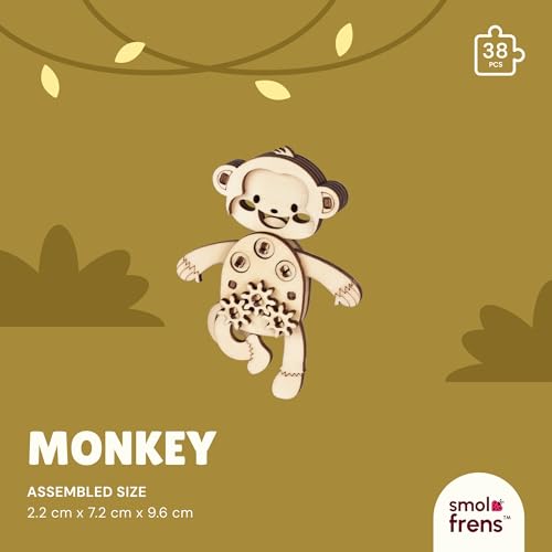 3D Wooden Puzzles for Ages 8+, 6 Pack Animal Puzzles, FSC-Certified Wood, Plastic-Free Toy, STEM Kit for Kids Teens Adults, Wood Craft Model Kit, Individually Wrapped Party Favors - Exotic Frens - color: Exotic Frens