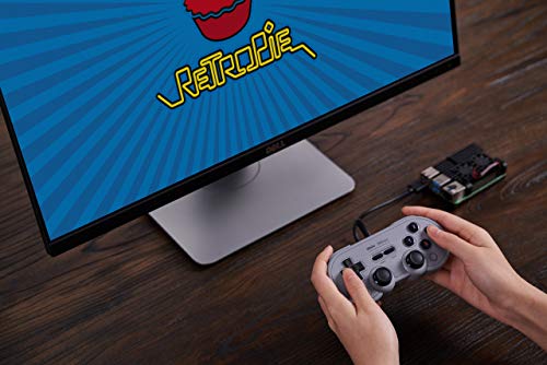 8Bitdo Sn30 Pro USB Wired Gamepad for Switch, Windows & Raspberry Pi(Gray Edition) - color: Gray Edition