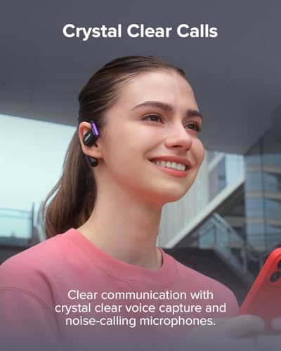 Cleer ARC II Gaming Earbuds True Wireless Open Ear Headphones, White | Ultra-Low Latency, Snapdragon Sound, Bluetooth 5.3, USB-C Dongle, 35Hr Battery - color: White Purple