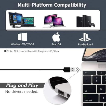 USB Computer Microphone with Mute Button, Plug&Play Condenser, Desktop, PC, Laptop, Mac, PS4 Mic -360 Gooseneck Design -Recording, Dictation, YouTube, Gaming, Streaming - color: JV-601Pro