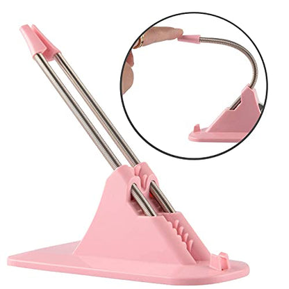 Mouse Bungee Cable Cord Management Clip Gaming Flexible Fixer Holder - Gaming Drag-Free Wired Mouse Support (Pink) (Renewed)