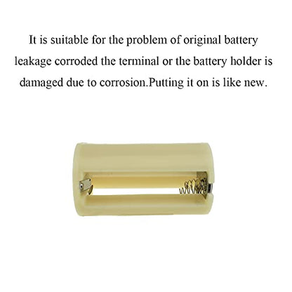 HAHIYO 3xAA Cylindrical Battery Holder Black Adapter Tube Case Not Corrode Solid Good Contact Bear Battery Leakage Smooth Load for Flashlight Torch Led RC 2.36inch Length 4PCS Plastic - style: 3AA(cylinder-White)-4P