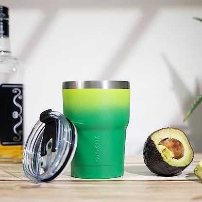 BJPKPK 10 oz Mini Tumbler with Lid, Straw & Handle, Insulated Steel Cup | Small, Spill Proof, Leak Proof, Thermal, Double Wall Vacuum, Sweatproof, Dishwasher Safe, BPA Free, Ocean Dream - color: A-Ocean Dream, size: 10 Ounces