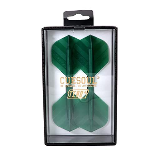 CUESOUL TERO Plus New Double Direction Telescopic and Rotating Dart Flights System-AK4 Dart Flight - color: Green
